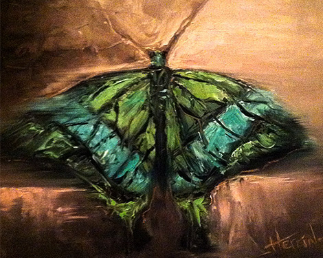 Butterfly Painting by Ryan Herrin