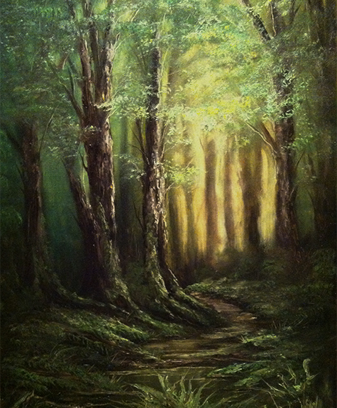 Forest Painting by Ryan Herrin