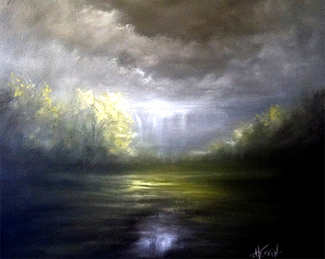 Tonalism Painting by Ryan Herrin